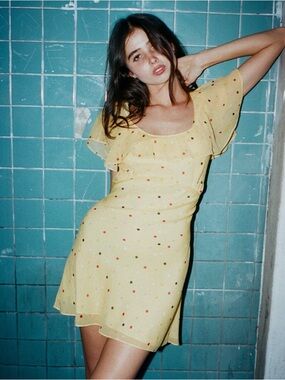 REALISATION PAR THE BIRDIE JUNIPER DRESS YELLOW - XS